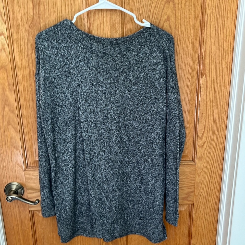Tunic length sweater
